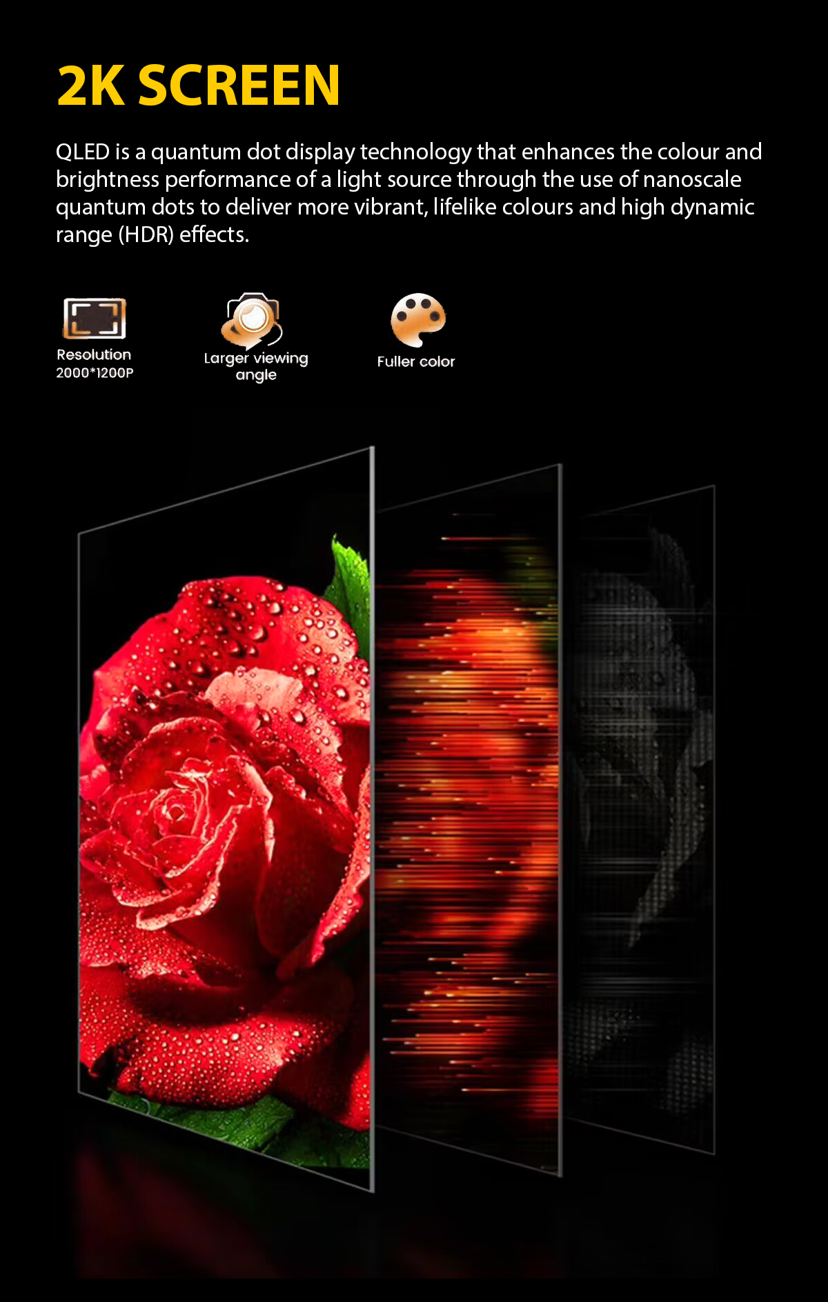  JOYING QLED 2K Touchscreen Qualcomm Android 12 11.5 inch Universal 1Din GPS Navi
